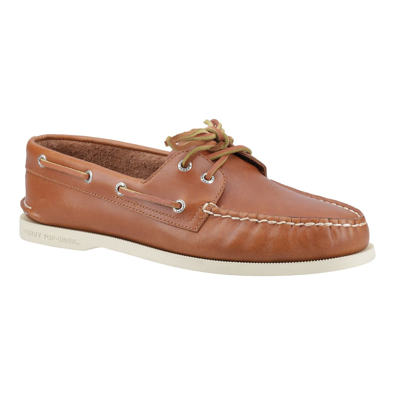 Sperry Authentic 2 Eye Leather Men's Tan Boat Shoes