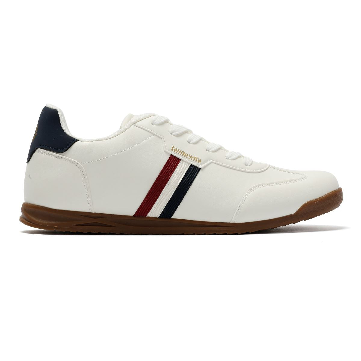 Lambretta Tackle Men's White/Navy Trainers