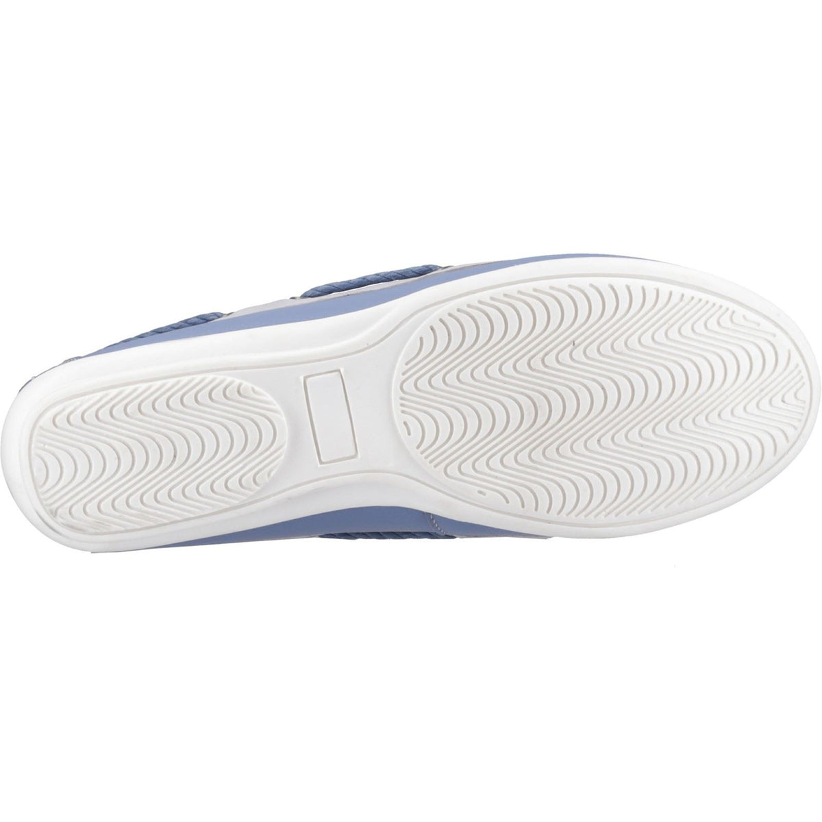 Hush Puppies Irene Leather Women's Blue Boat Shoes