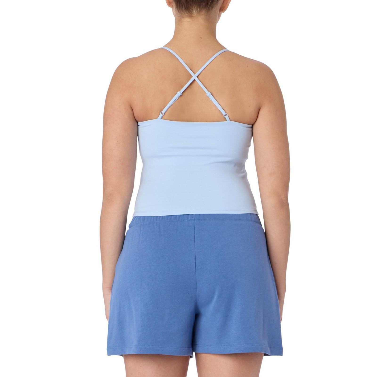 Skechers Goflex Slim Strappy Tank Polyester Women's Silver Activewear Tank Tops