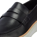 COLE HAAN TOPSPIN MEN'S BLACK LEATHER LOAFERS