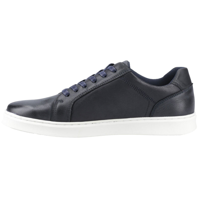 Hush Puppies Madden Leather Men's Navy Trainers