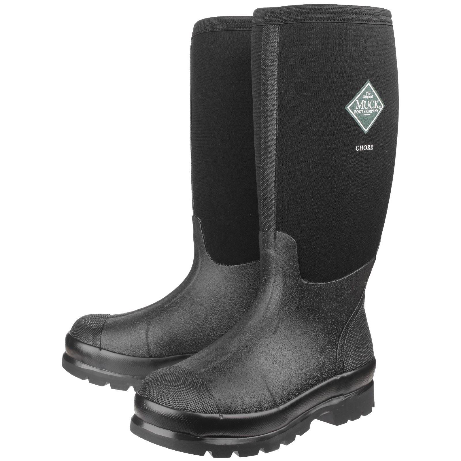 Muck Boots Chore Classic Hi Synthetic Black Wellington Boots