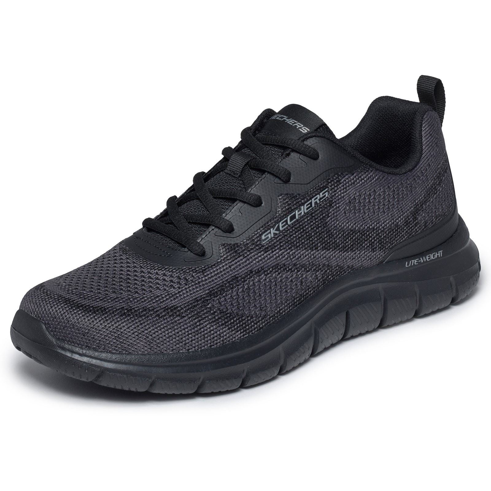 Skechers Track Pohlter Textile Men's Black Trainers