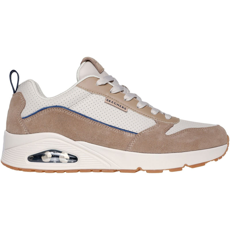 Skechers Uno Stacre 2.0 Leather Men's Sand Trainers
