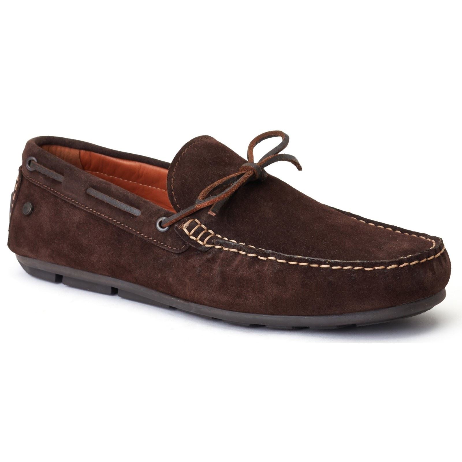 Base London Brooks Leather Men's Burnt Brown Standard Loafers
