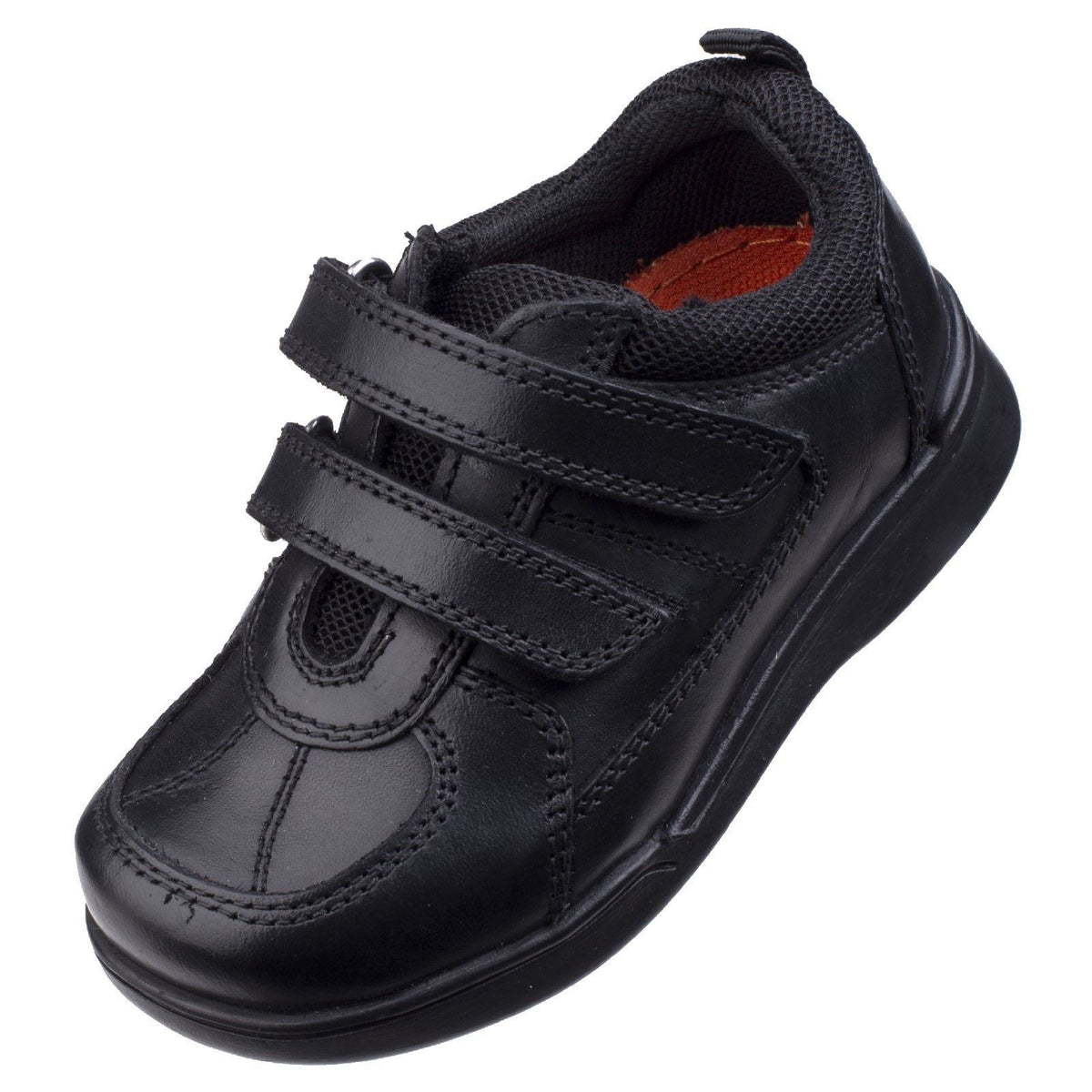 Hush Puppies Liam Infant Leather Black Shoes