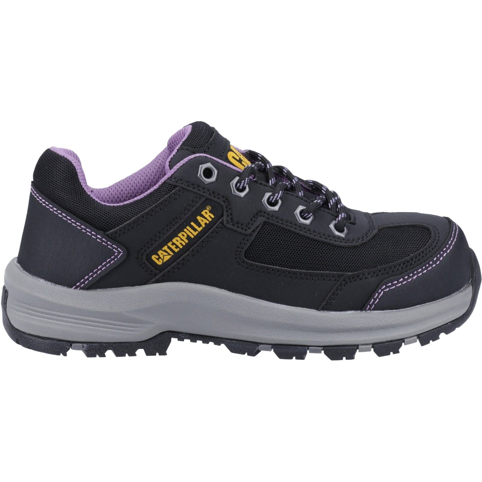 Caterpillar Elmore PVC Black/Lilac Safety Trainers