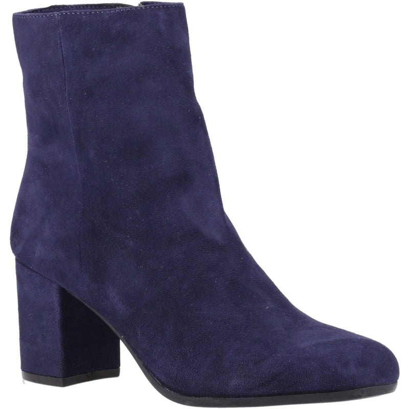 Hush Puppies Octavia Suede Women's Navy Heeled Ankle Boots