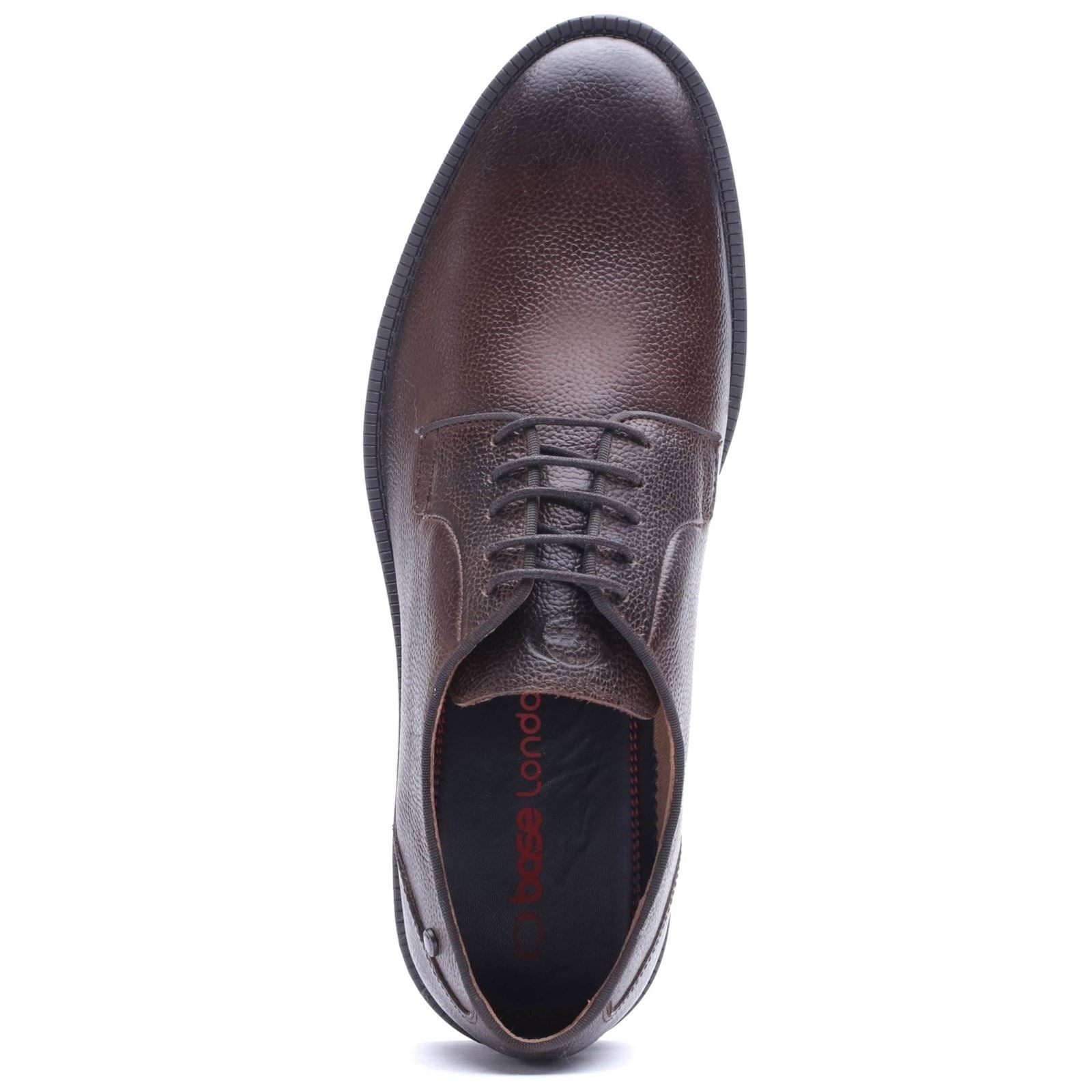 Base London Luca Leather Men's TUMBLED BROWN Derby Shoes