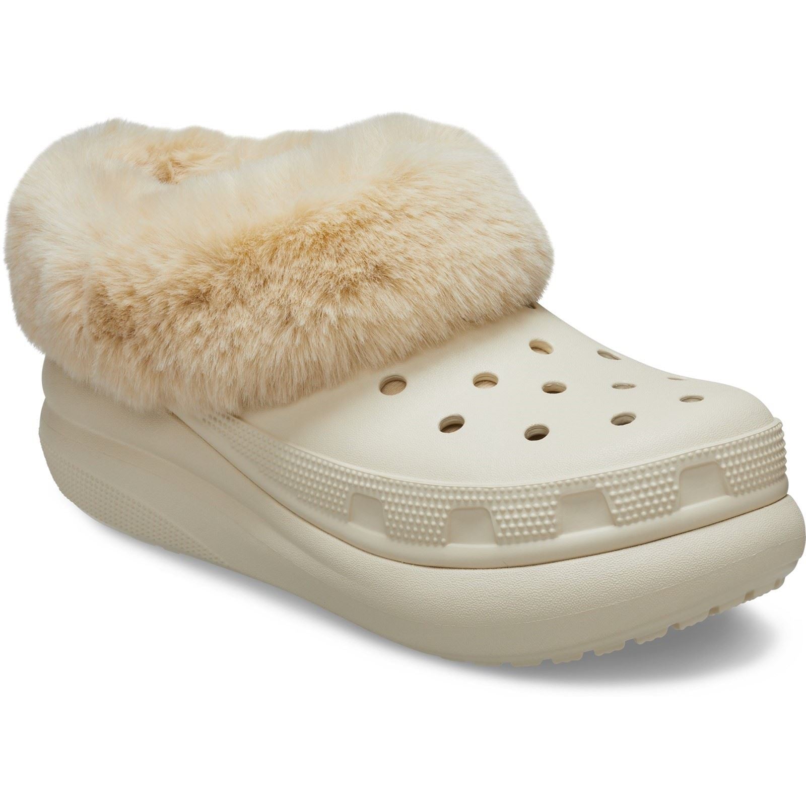 Crocs Furever Crush Synthetic Women's Bone Clogs