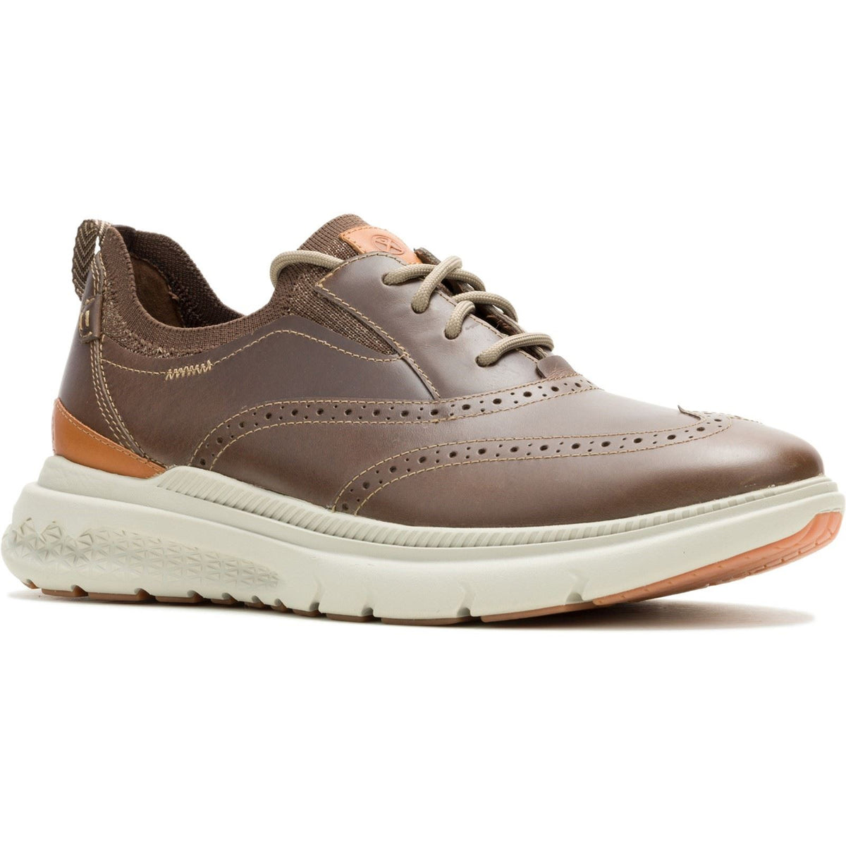 Hush Puppies Excel Leather Men's Fossil Lace-Up Shoes