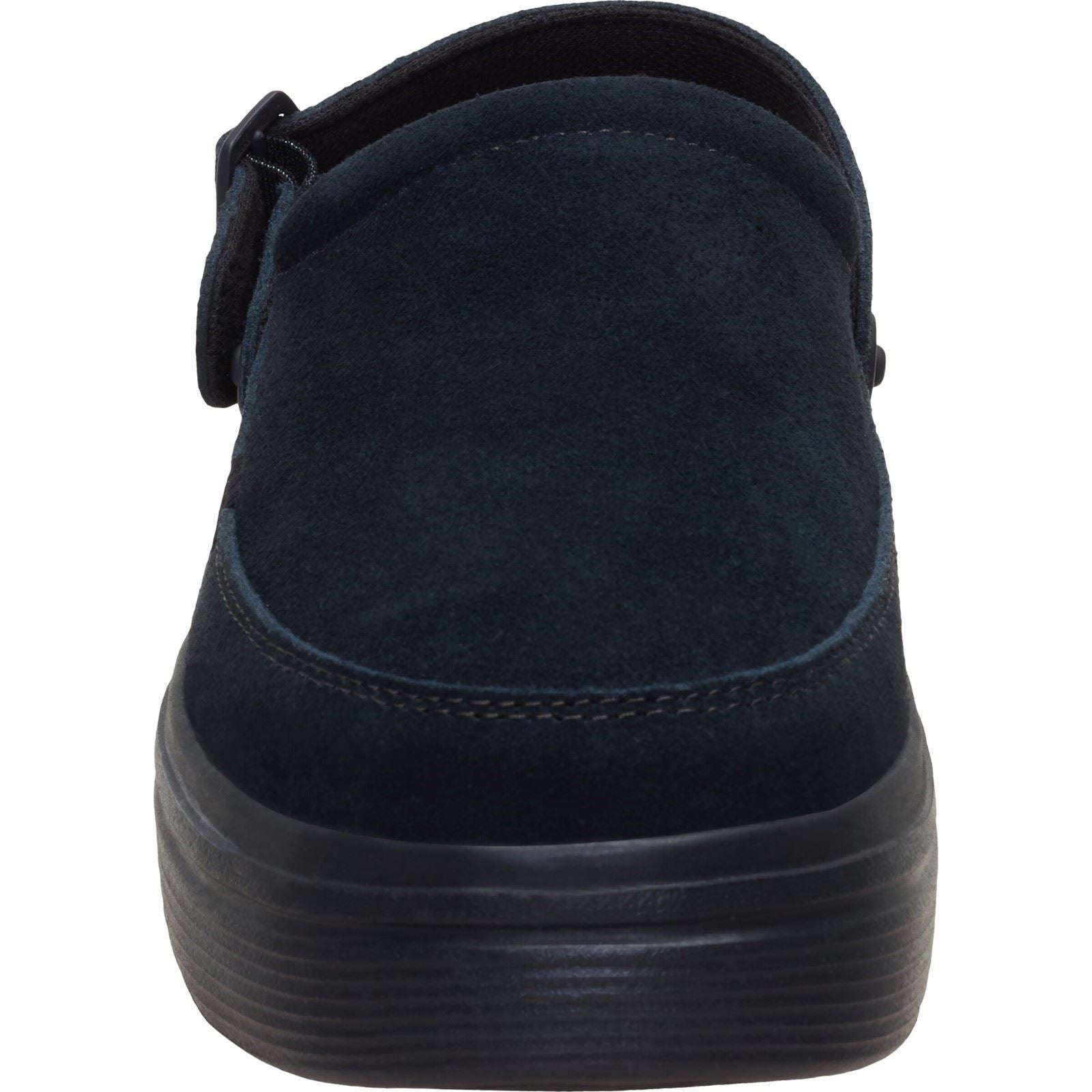 HEYDUDE Austin Lift Suede Women's Black/Black Clogs