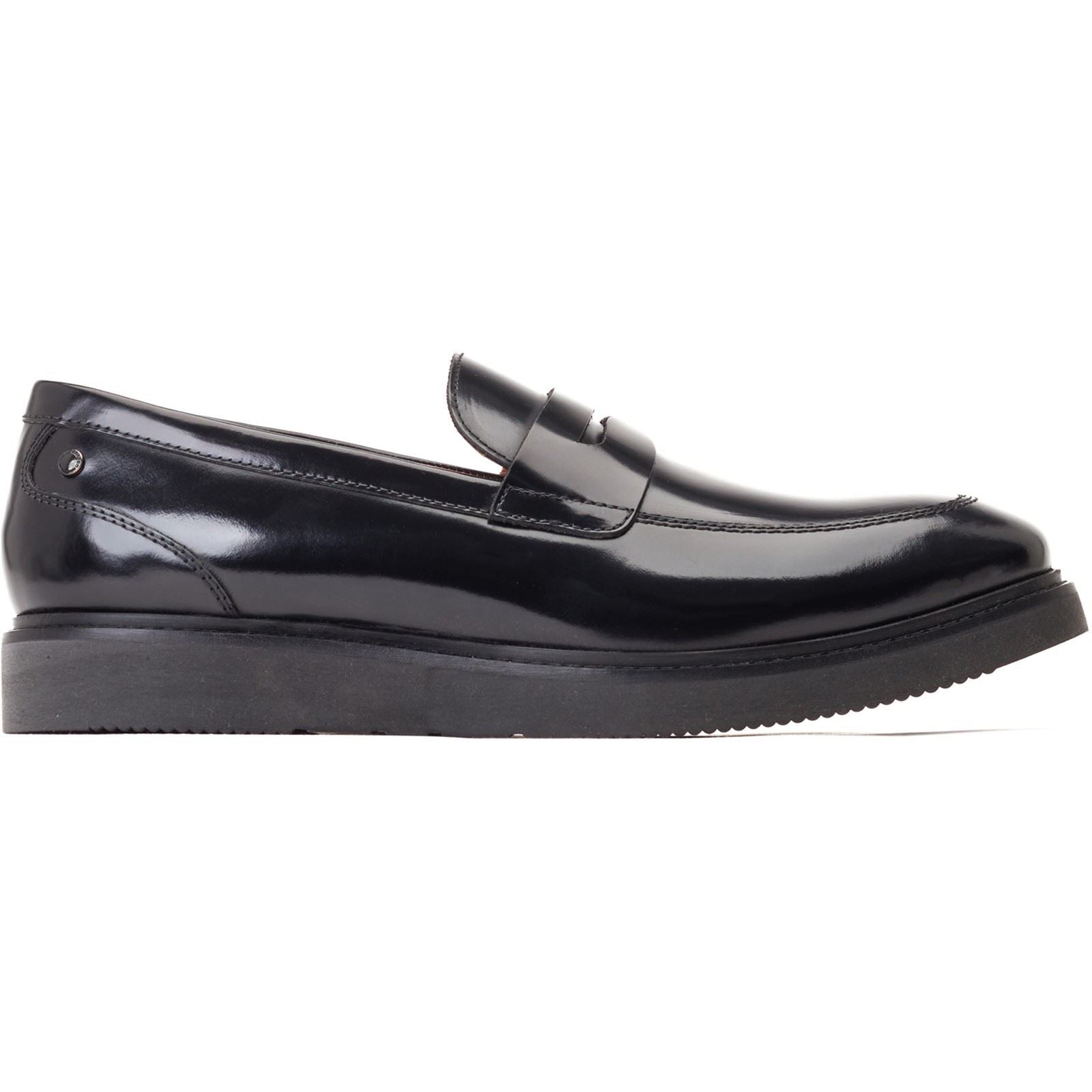 Base London Sid Leather Men's Black Loafers