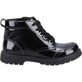 Hush Puppies Jolie Patent Leather Junior Black Boots