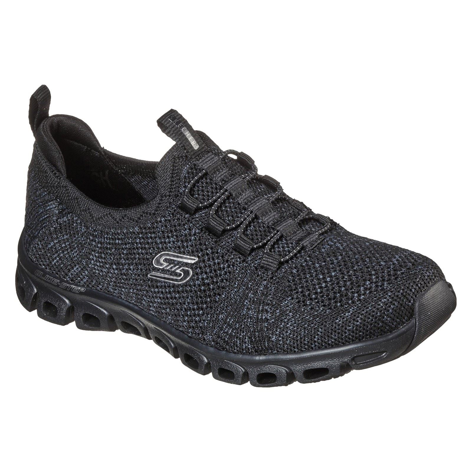 Skechers Glide Step Textile Women's Black Trainers