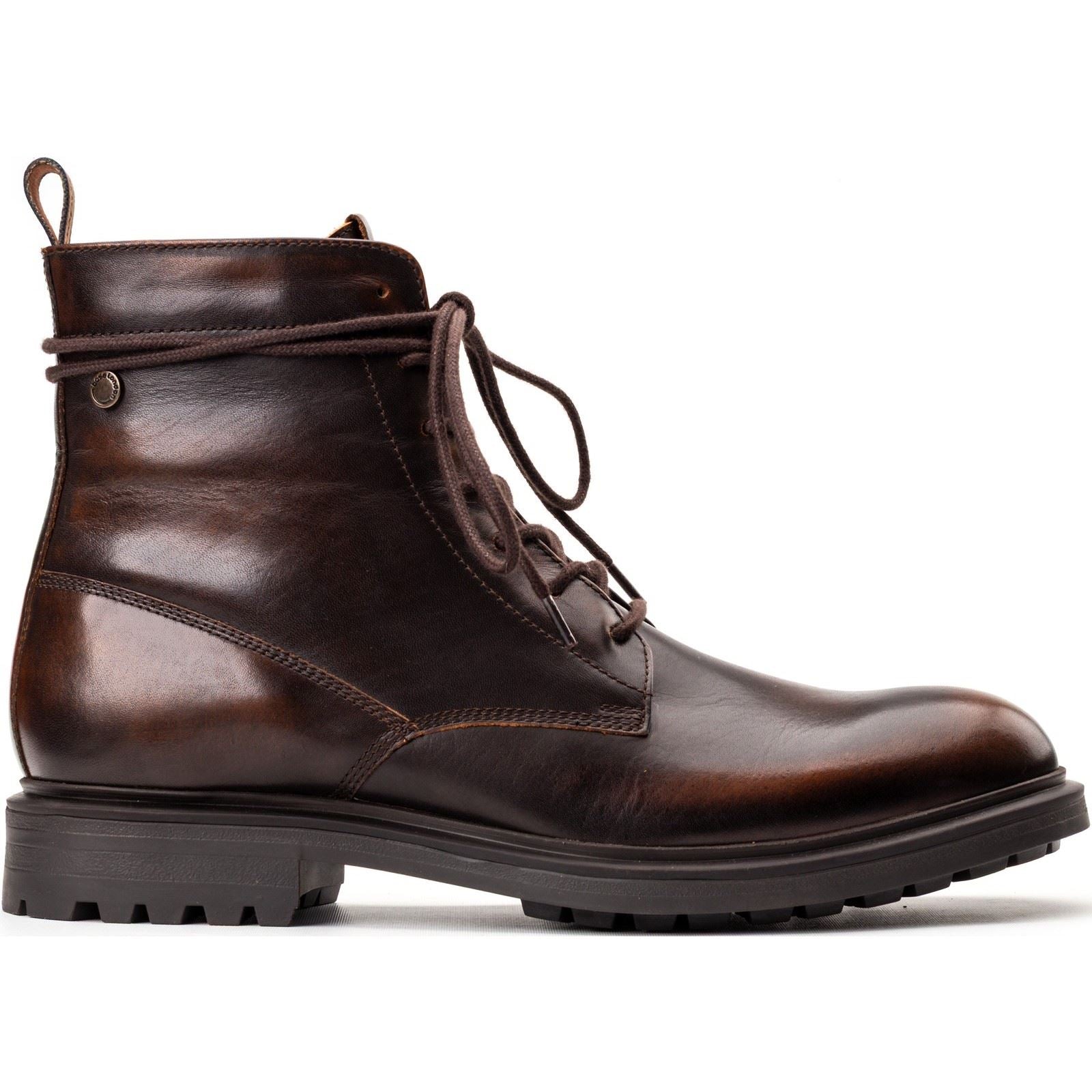 Base London Brunel Leather Men's Brown Ankle Boots