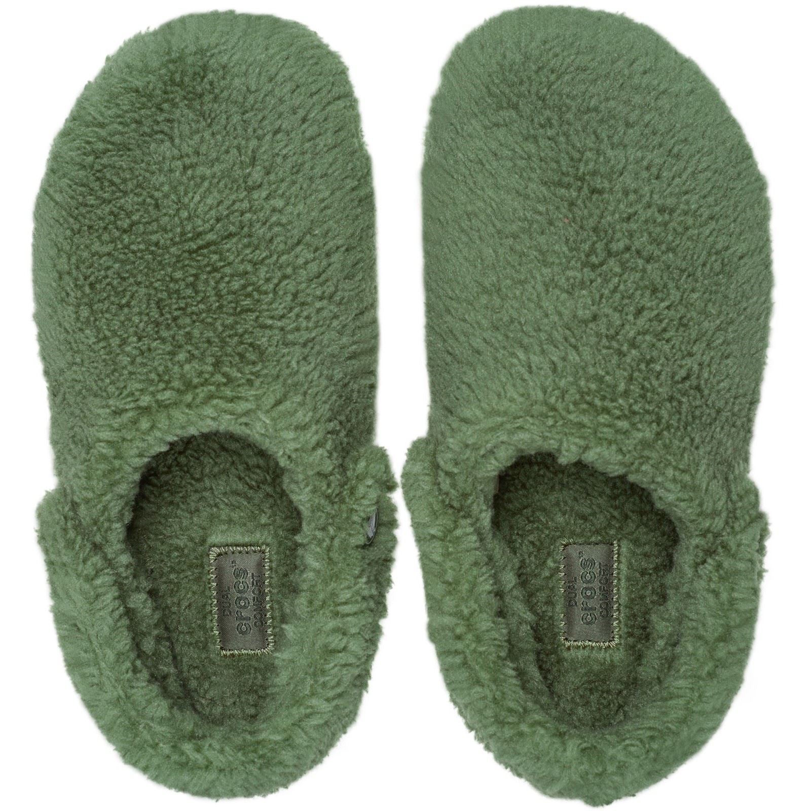 Crocs Classic Cozzzy Polyester Men's Army Green Slippers