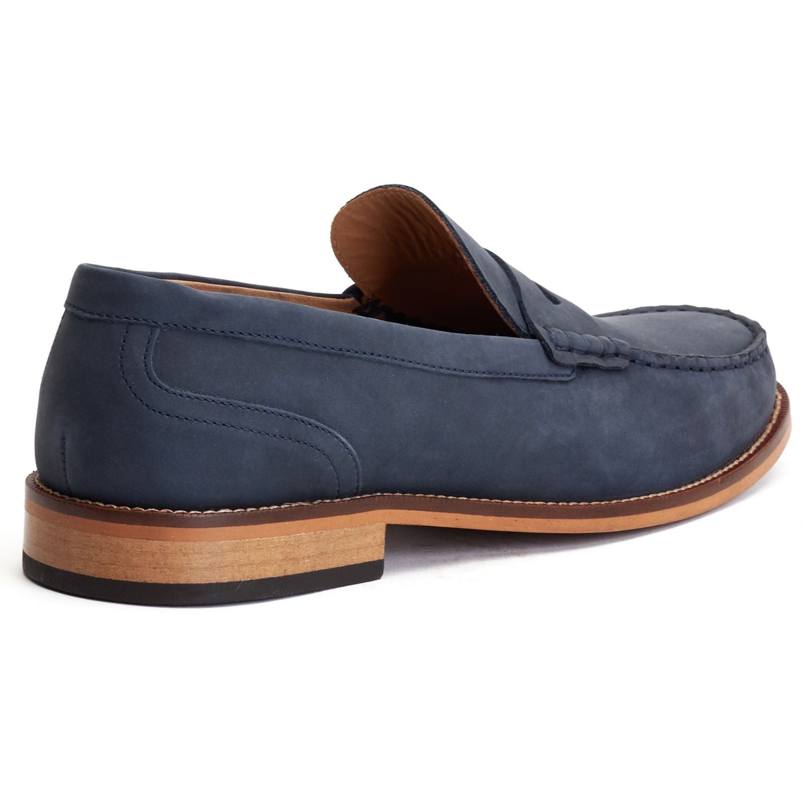 Base London Garfield Leather Men's Navy Loafers