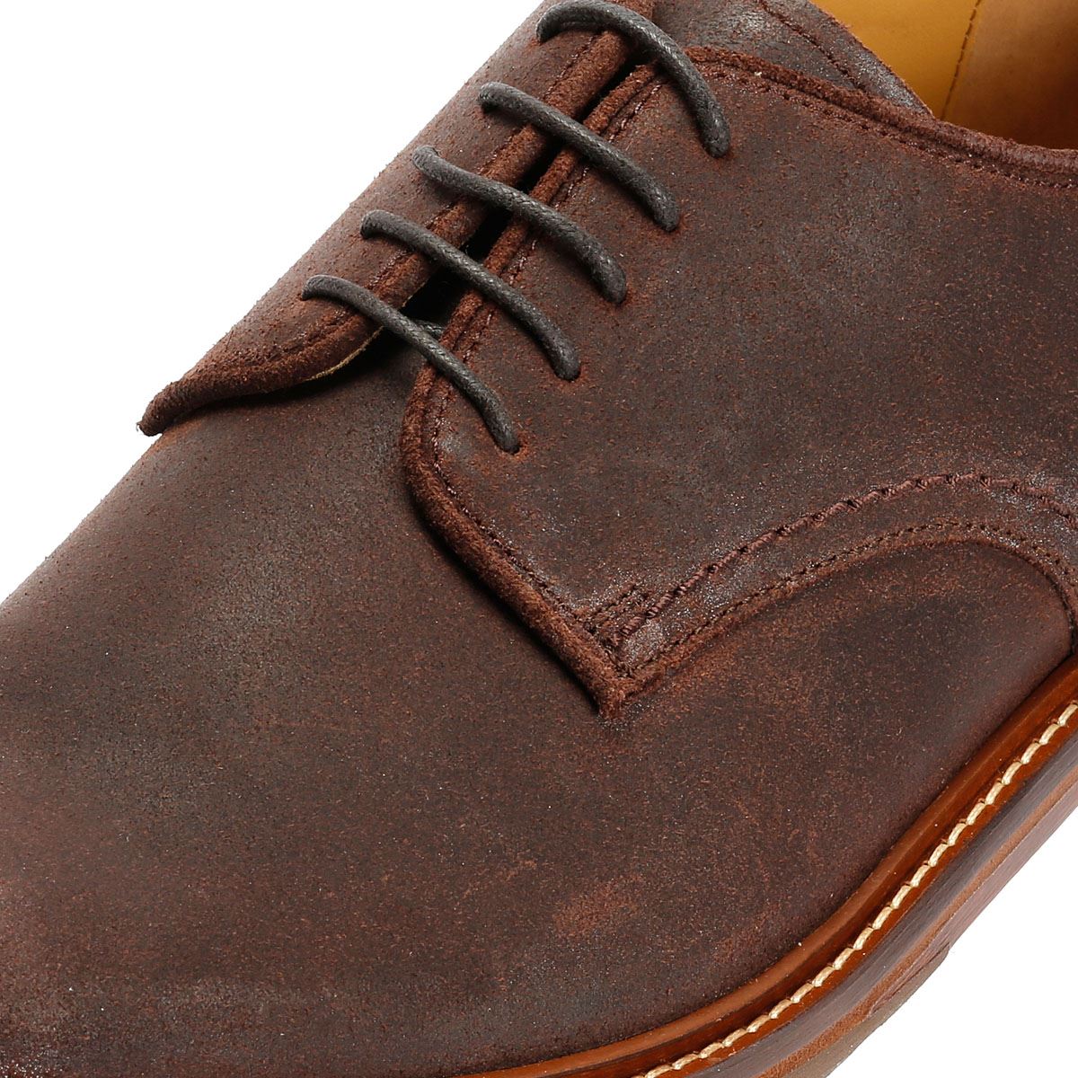 Chapman & Moore Plain Derby Country Leather Men's Choco Shoes
