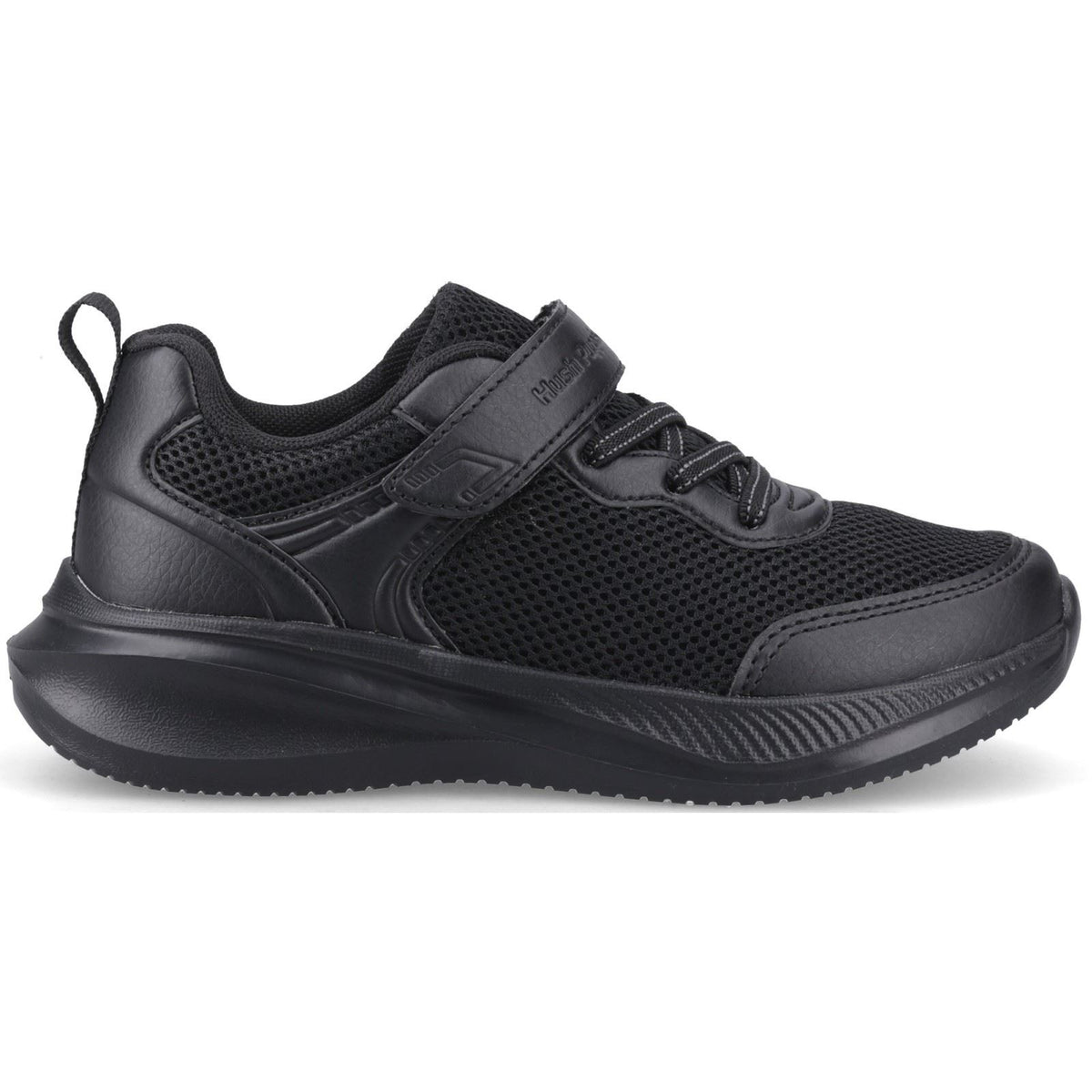 Hush Puppies Marty Textile Black Trainers
