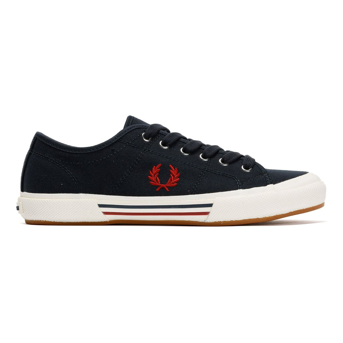 Fred Perry B708 Vintage Tennis Canvas Men's Navy/Red Trainers