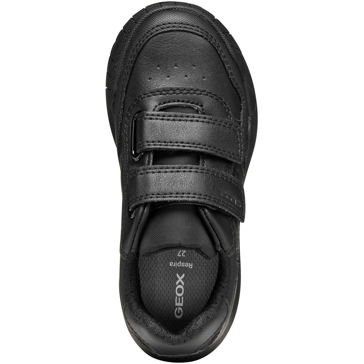 Geox J Rann-E Unisex Black Trainers