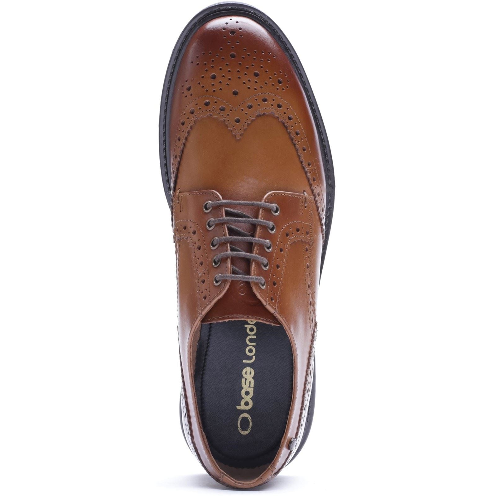 Base London Tanner Leather Men's TAN Brogues Shoes