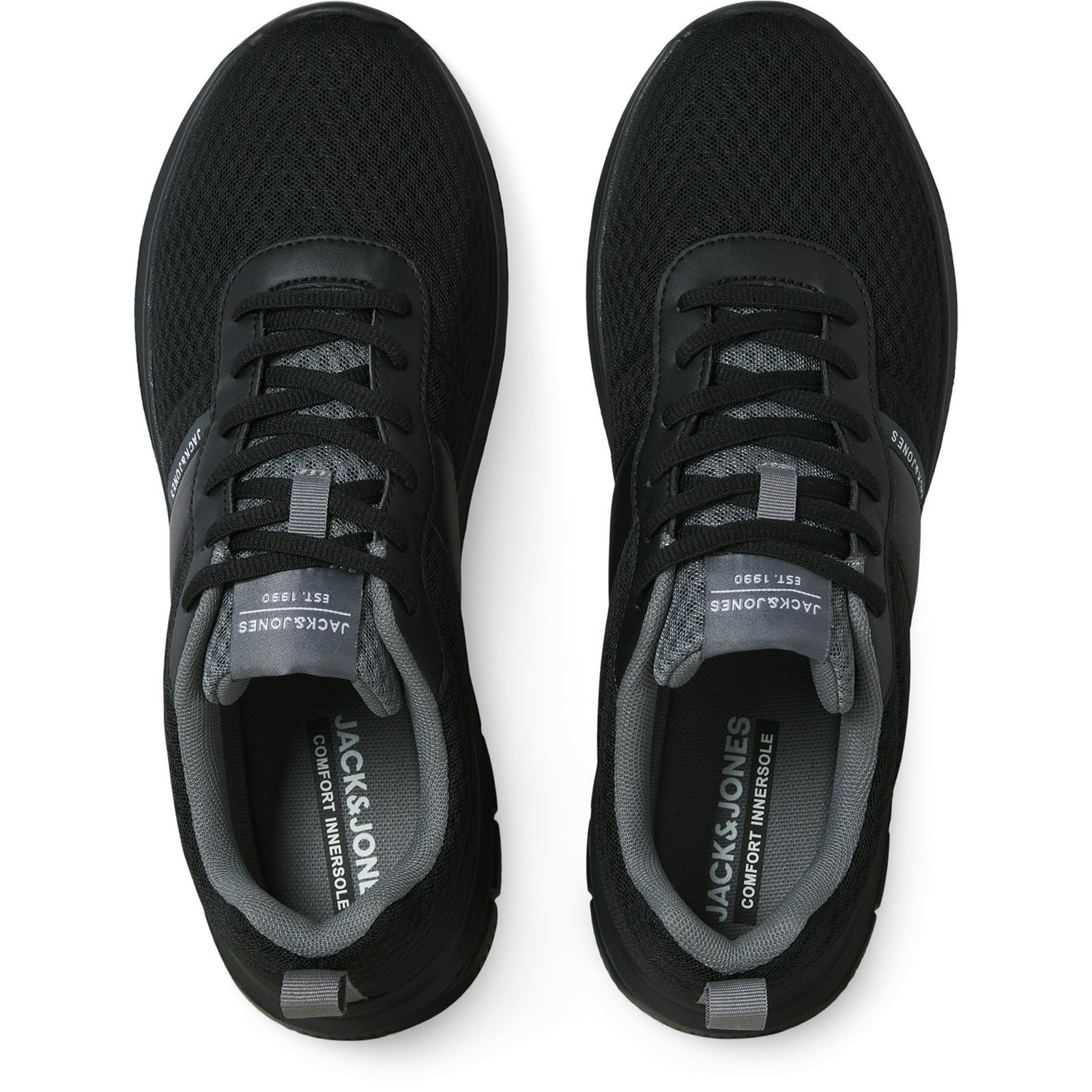 Jack & Jones Taylor Mesh Polyurethane Men's Black Standard Trainers