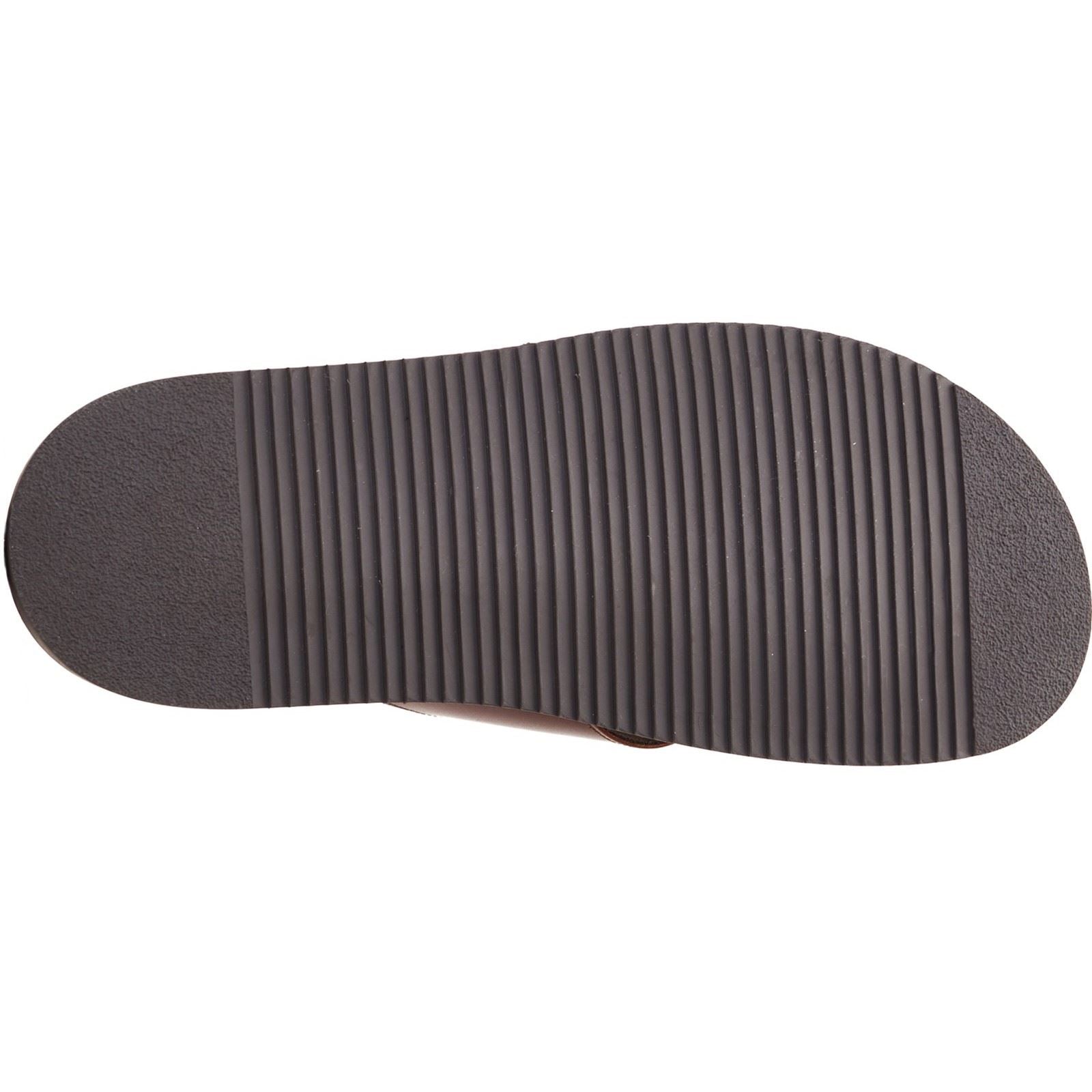 Base London Webb Leather Men's Burnt Brown Sandals