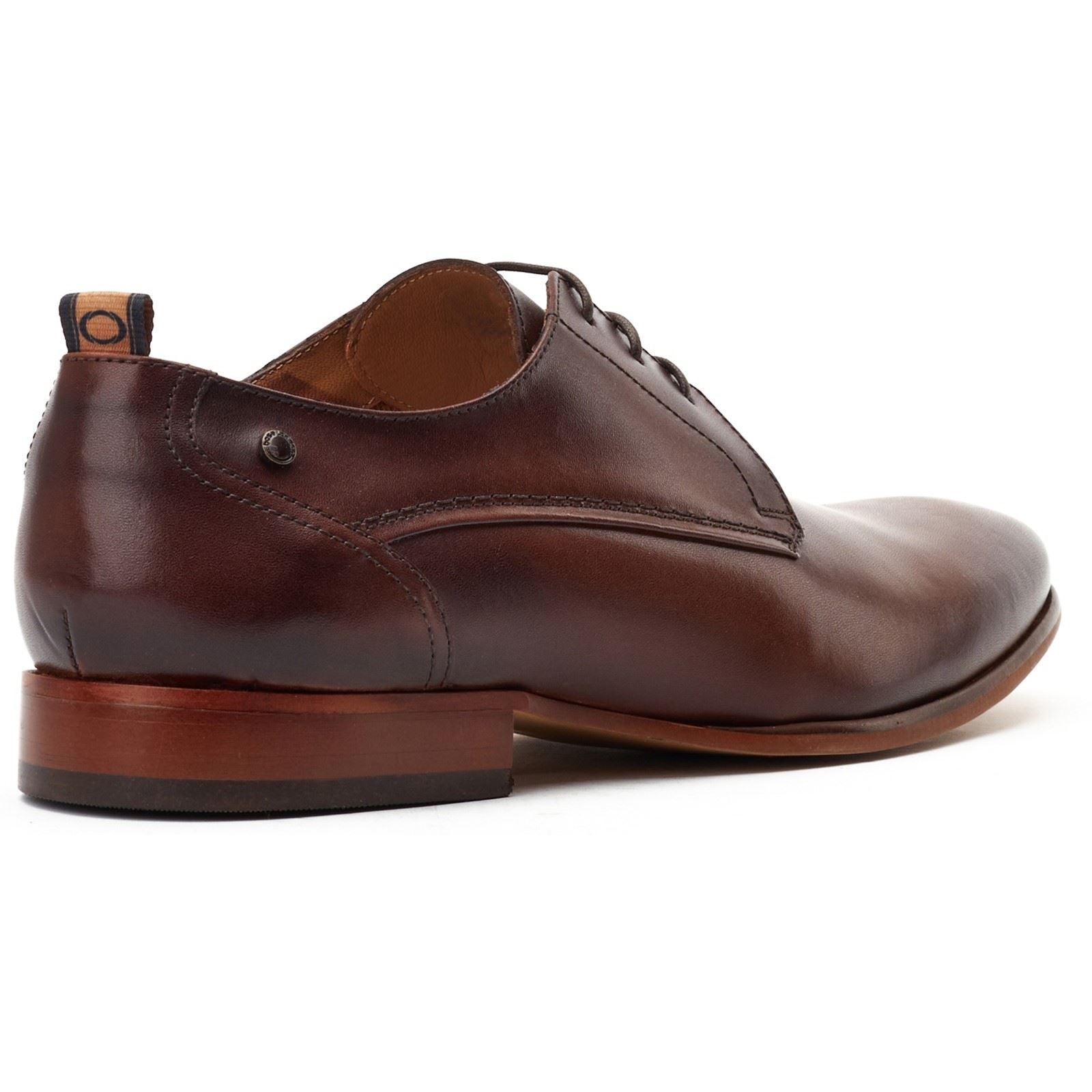 Base London Gambino Excel Leather Men's Burnt Brown Lace-Up Shoes