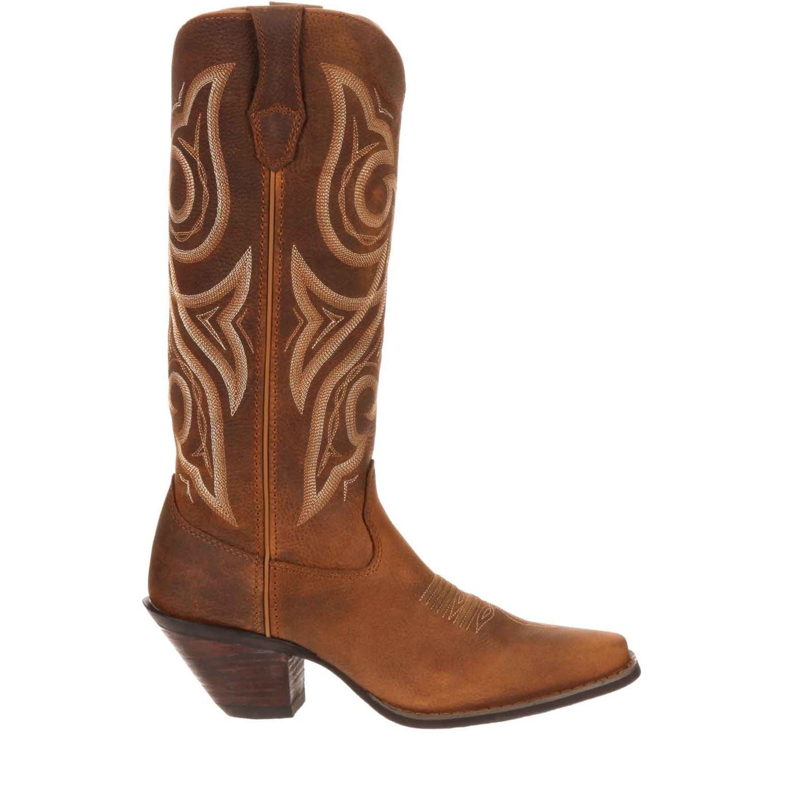 Durango Crush Leather Women's Distressed Cognac Boots