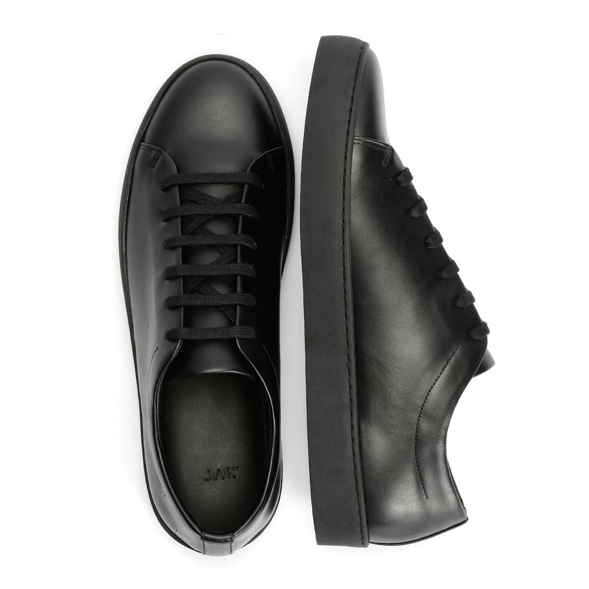 black royal tumbled leather