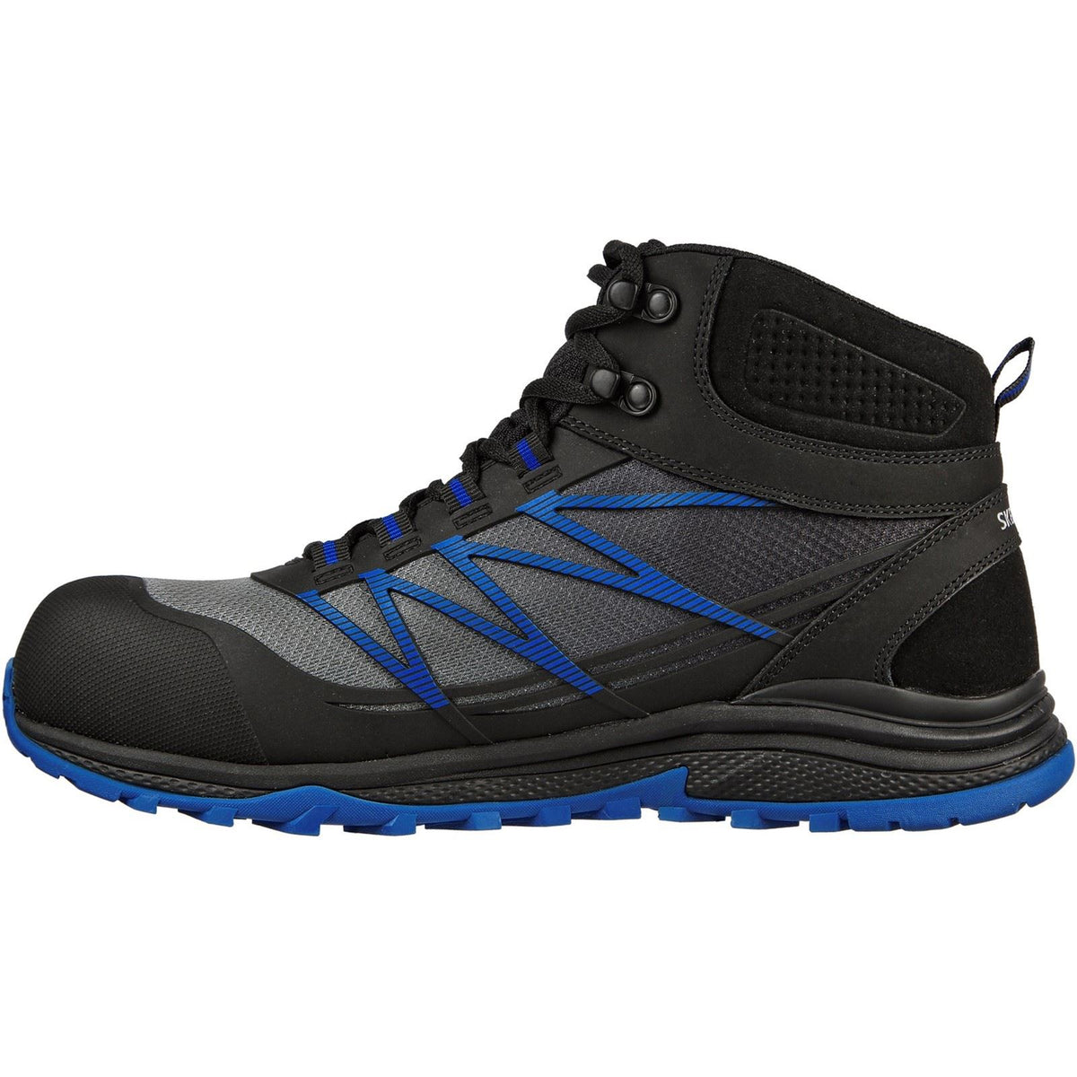 Skechers Workwear Puxal Firmle Leather Men's Black/Blue Safety Boots