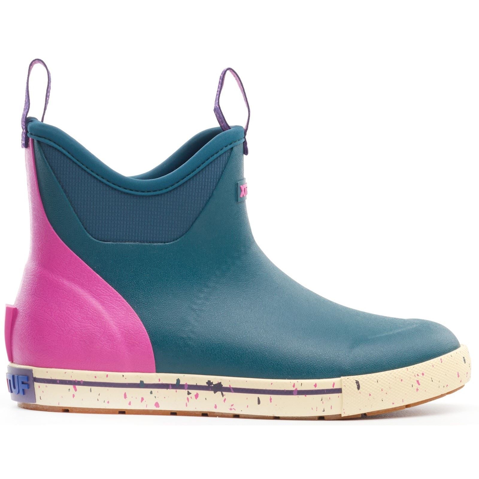Xtratuf Ankle Deck Camp Boot Rubber Women's Teal Wellington Boots