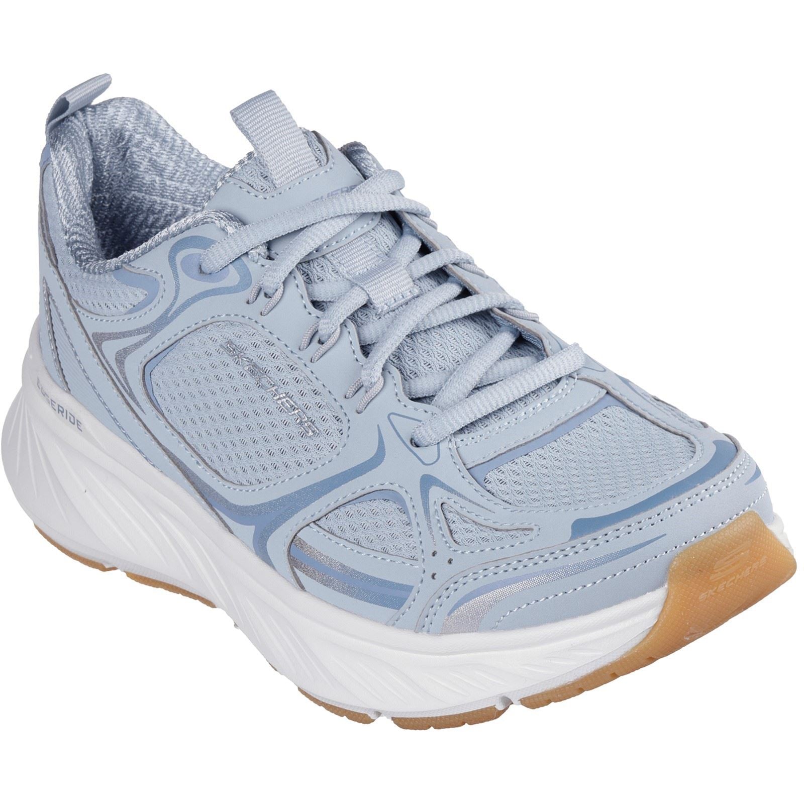 Skechers Edgeride Silver Eclipse Synthetic Women's Blue Trainers