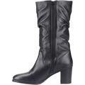 Hush Puppies Cosima Leather Women's Black Leather Heeled Knee High Boots
