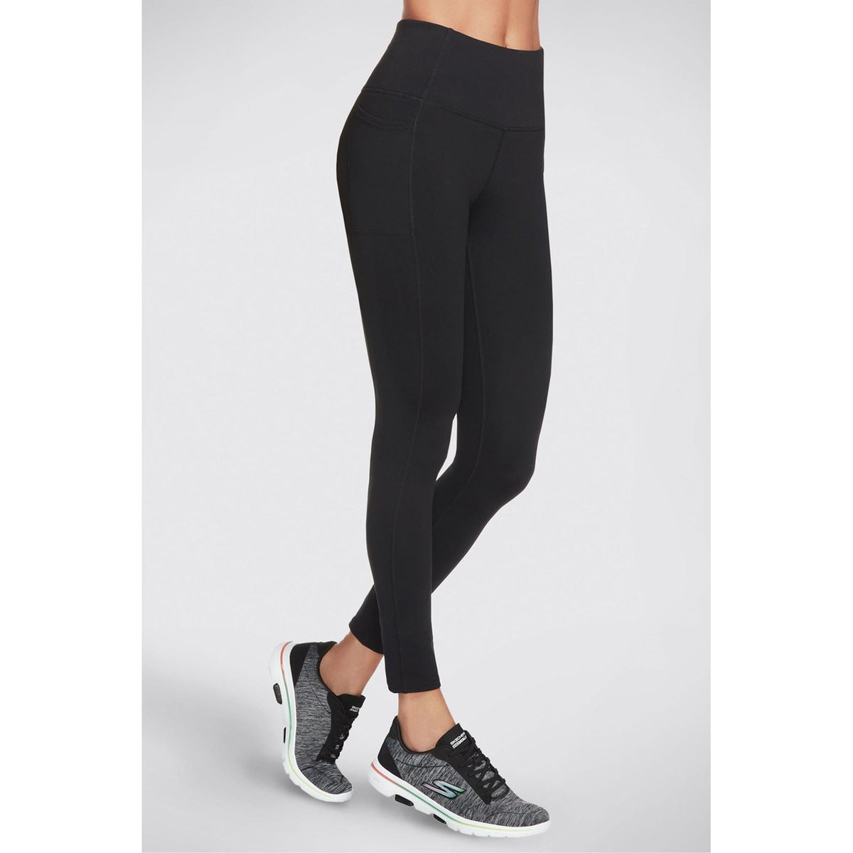 Skechers GOWALK FL HW Legging Nylon Women's Black Sports Leggings