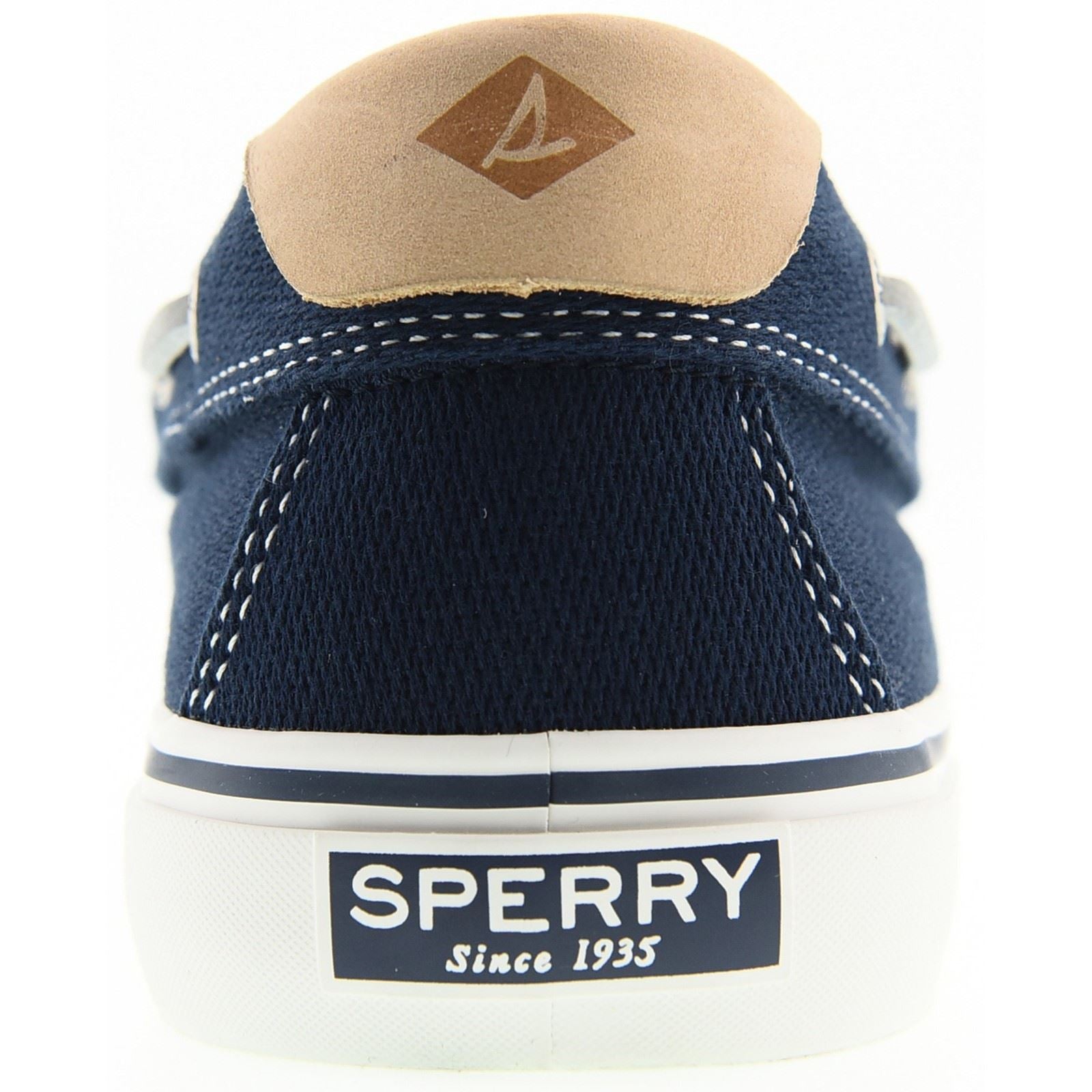 Sperry Helm 2-Eye Textile Men's Navy Boat Shoes