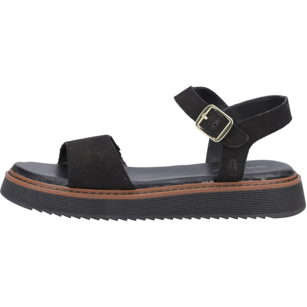 Hush Puppies Cassie Nubuck Women's Black Sandals