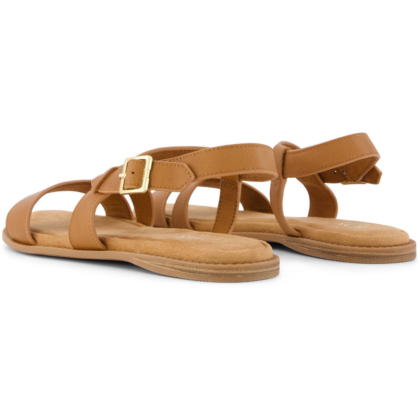 TOMS Mar Leather Women's Brown Sugar Sandals