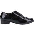 Hush Puppies Kada Youth Girl's Black Patent Leather Brogues
