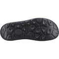 Hush Puppies Alan Toepost Leather Men's Black Flip Flops