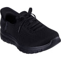 Skechers Graceful First Blush Textile Women's Black Trainers