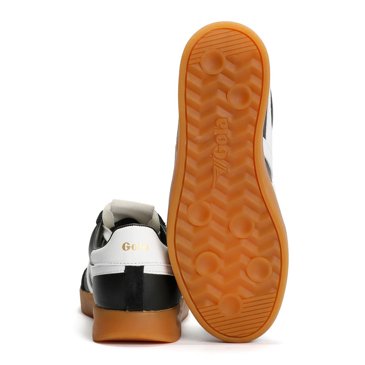 Gola Cyclone Leather Women's Black/White/Gum Trainers