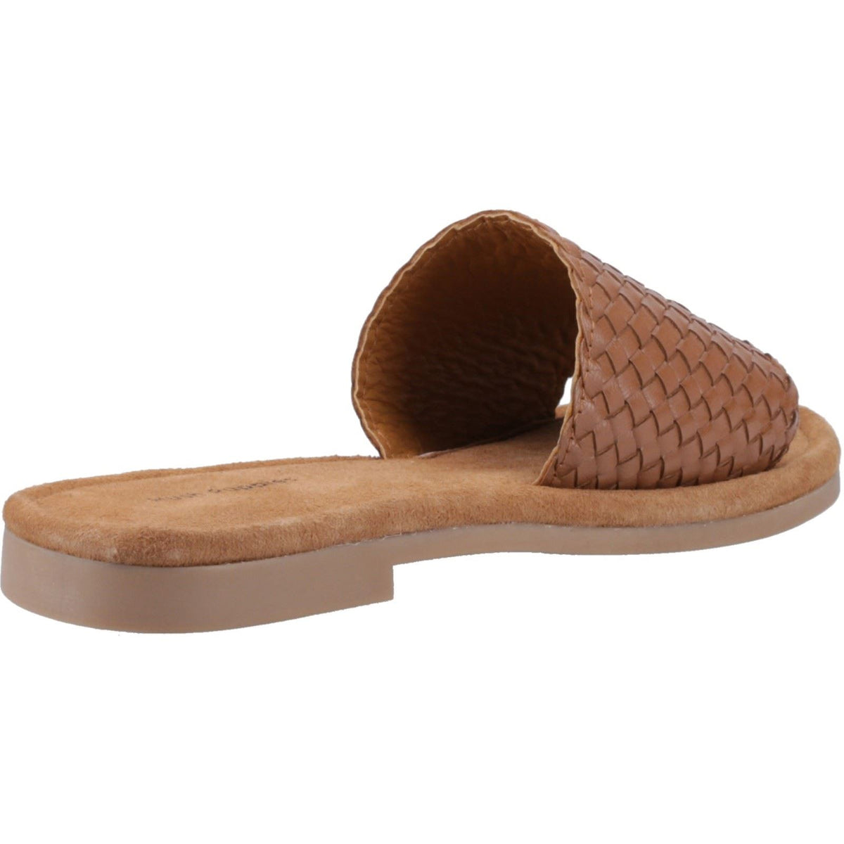 Hush Puppies Hetty Slide Leather Women's Tan Sandals