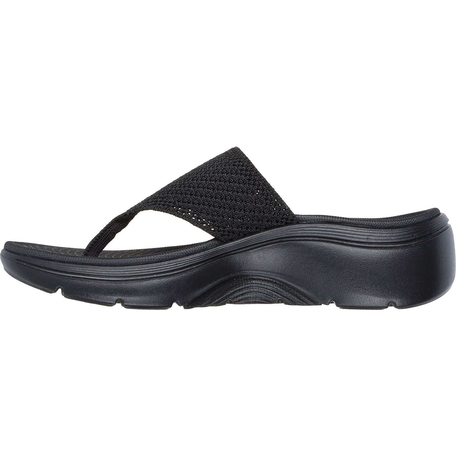 Skechers Go Walk Arch Fit 2.0 Synthetic Women's Black Sandals