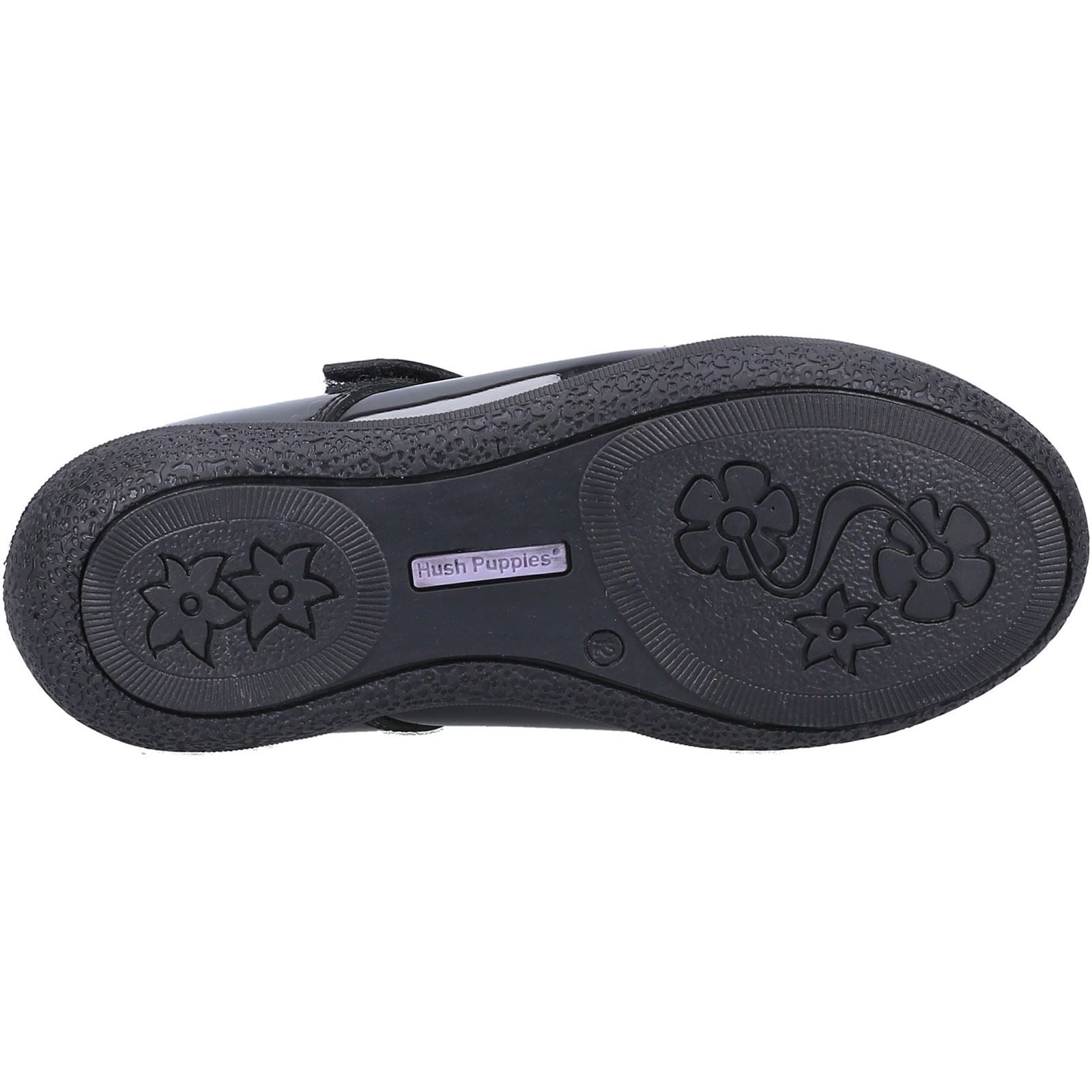 Hush Puppies Rosanna Patent Leather Junior Black Shoes