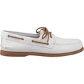 Sperry Authentic 2 Eye Leather Men's White/Gum Boat Shoes