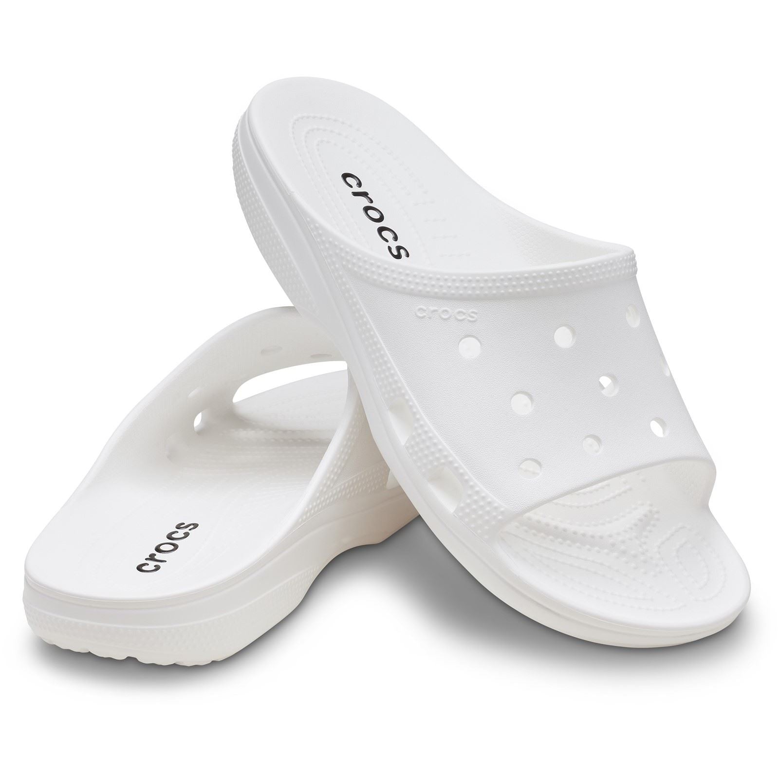 Crocs Classic Slide Thermoplastic Women's White Slides